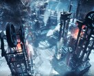 Obraz przedstawiający miasto w grze Frostpunk.