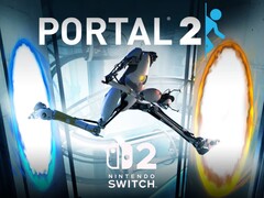 Pokazano grafikę Portal 2 z logo Switch 2 (źródło obrazu: Nintendo of America z poprawkami)