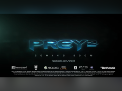Grafika promocyjna przedstawiająca logo anulowanej gry Prey 2 (źródło obrazu NeoGamer YouTube)