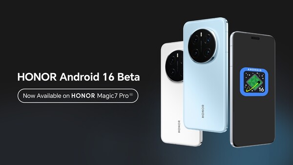 Android 16 Beta jest już dostępna dla Honor Magic7 Pro, ale stabilna aktualizacja pojawi się jeszcze w tym roku. (Źródło obrazu: Honor)