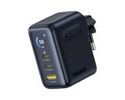Nowa szybka ładowarka Baseus PicoGo Digital Display Fast Charger 100W (na zdjęciu wersja EU) została wprowadzona na rynek chiński. (Źródło zdjęcia: Baseus)