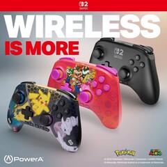 Bezprzewodowy kontroler PowerA Advantage dostępny jest w kolorach czarnym, Mario i przyjaciele oraz Pokemon Mega Evolutions (źródło zdjęcia: PowerA)