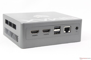 Tył: 2x HDMI 2.1, 2x USB-A 2.0, RJ-45, zasilacz sieciowy