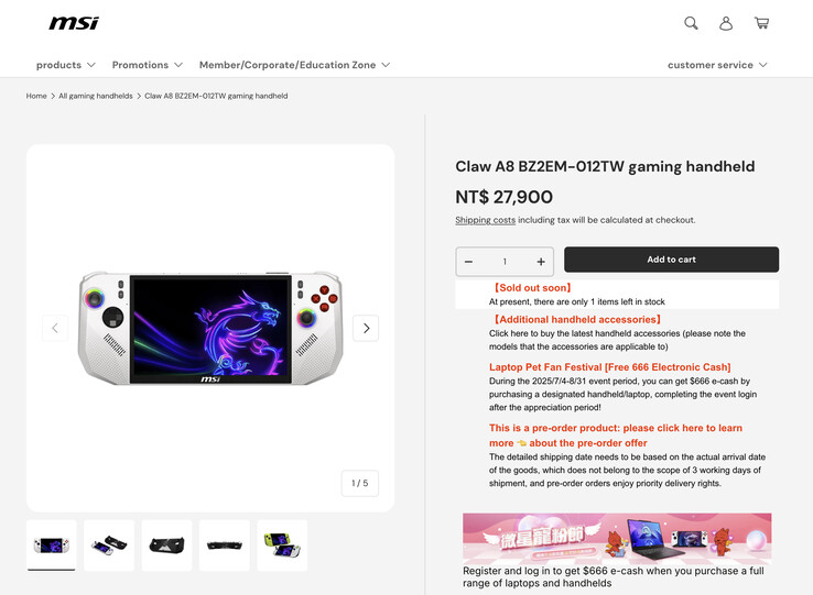 (Źródło obrazu: MSI Taiwan)