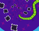 Deep Snake ma kolorową, trippy oprawę wizualną, która stanowi wyraźny kontrast w stosunku do oryginalnego Snake'a z 1997 r. (Źródło obrazu: Steam)