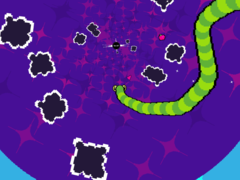 Deep Snake ma kolorową, trippy oprawę wizualną, która stanowi wyraźny kontrast w stosunku do oryginalnego Snake&#039;a z 1997 r. (Źródło obrazu: Steam)