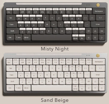 Klawiatura Hesper64(100) jest dostępna w kolorze Misty Night lub Sand Beige. (Źródło zdjęcia: Nics Tek)