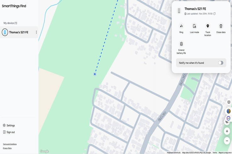 Wyszukiwanie offline firmy Samsung opiera się na sieci pobliskich urządzeń Galaxy w celu anonimowego i bezpiecznego przekazywania sygnałów Bluetooth Low Energy. (Źródło obrazu: Notebookcheck - Darryl Linington)