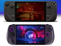 Steam Deck OLED (góra) i Lenovo Legion Go S (dół). (Źródło zdjęcia: Valve i Best Buy, edytowane)