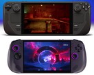 Steam Deck OLED (góra) i Lenovo Legion Go S (dół). (Źródło zdjęcia: Valve i Best Buy, edytowane)