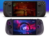 Steam Deck OLED (góra) i Lenovo Legion Go S (dół). (Źródło zdjęcia: Valve i Best Buy, edytowane)