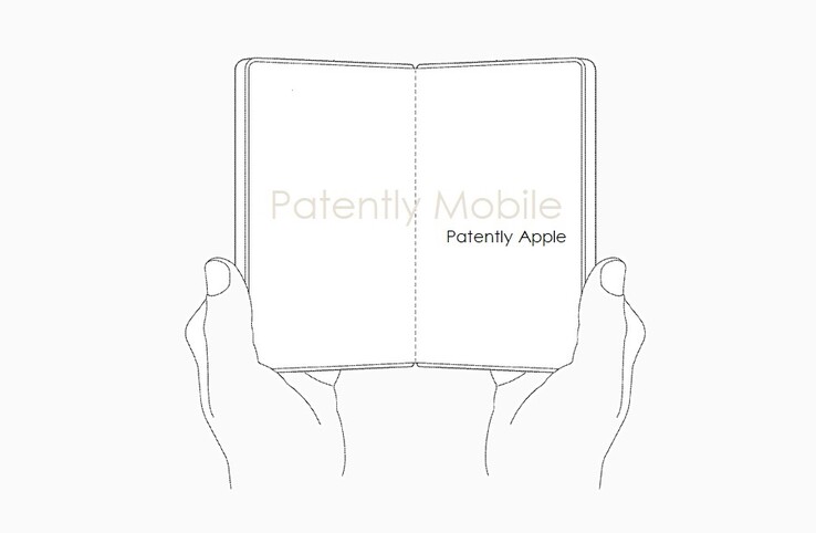 Wewnętrzny składany ekran (źródło obrazu: PatentlyApple)