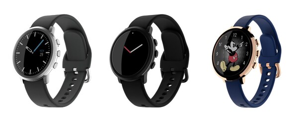 Pebble Round 2 w kolorach szczotkowanego srebra, matowej czerni i polerowanego różowego złota. (Źródło zdjęcia: Repebble)