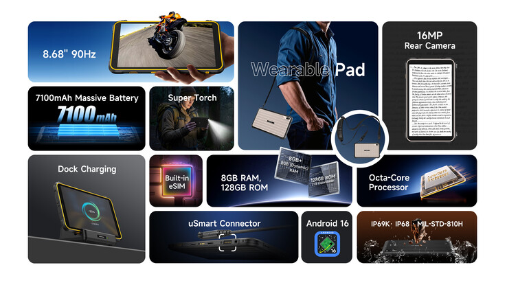 Oba tablety obsługują ładowanie w stacji dokującej. (Źródło obrazu: Ulefone)