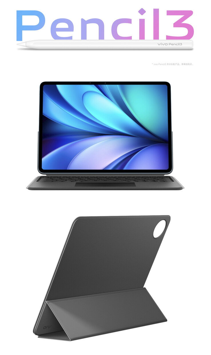 Vivo Pad5 można opcjonalnie wyposażyć w kilka własnych akcesoriów. (Źródło zdjęcia: Vivo)