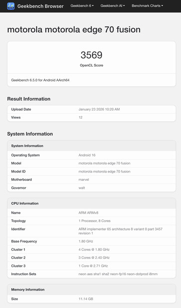 (Źródło obrazu: Geekbench)