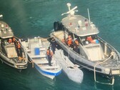 Dron morski kierowany przez Starlink u wybrzeży Karaibów. (Źródło zdjęcia: Armada de Colombia)
