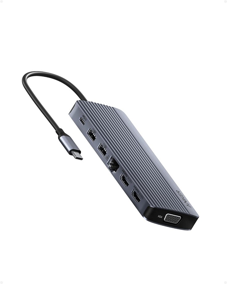 Koncentrator Anker Triple Display USB-C (14 w 1). (Źródło zdjęcia: Anker)