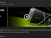 Powiadomienie o sterownikach Nvidia Game Ready Driver 531.61 i szczegóły w GeForce Experience (Źródło: własne)