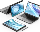 Dwuekranowy laptop GPD DUO obsługuje zewnętrzne procesory graficzne za pośrednictwem portu OCuLink (Źródło: GPD) 