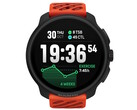 Smartwatch Suunto Race 2 w kolorze koralowej pomarańczy jest wyposażony w 1,5-calowy wyświetlacz OLED do wyświetlania statystyk biegu i godziny. (Źródło zdjęcia: Suunto)