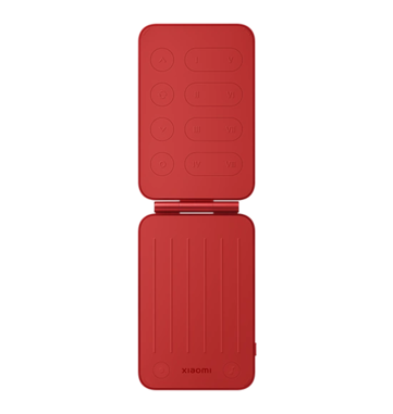 Oficjalna grafika przedstawiająca gitarę Xiaomi Pocket Guitar w kolorze czerwonym