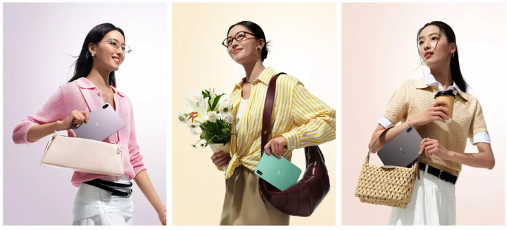 Oppo Pad Mini w trzech premierowych kolorach.