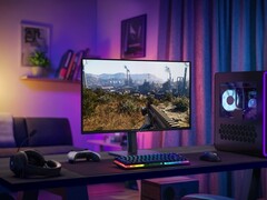 Alienware AW2726DM 27-calowy monitor OLED do gier pokazany na pulpicie