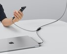 Długość kabla Anker 2-w-1 USB-C do USB-C można regulować. (Źródło zdjęcia: Anker)
