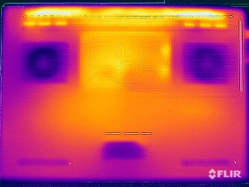 Temperatura powierzchni w teście obciążeniowym (na dole)