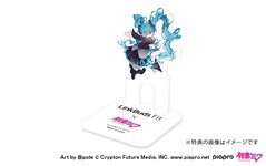 Specjalnie ilustrowana podstawka podtrzymuje słuchawki Sony Hatsune Miku Linkbuds Fit. (Źródło obrazu: Sony)
