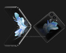 Galaxy Z Flip5 będzie jednym z wielu urządzeń, które Samsung zadebiutuje podczas następnego wydarzenia Galaxy Unpacked. (Źródło obrazu: @OnLeaks &amp; MediaPeanut)
