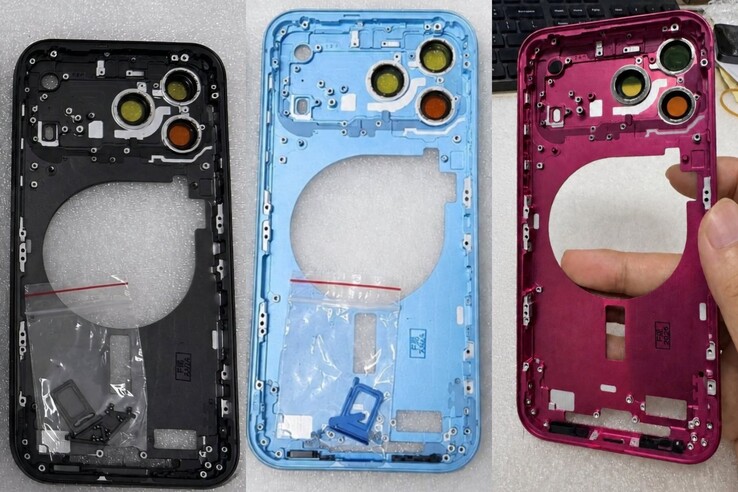 Domniemane tylne panele iPhone'a 18 Pro. Nie możemy potwierdzić, czy zdjęcia/części są autentyczne.