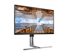 AOC U27U3X (na zdjęciu) posiada dwa porty HDMI 2.1, DisplayPort 1.4, port USB-C (90W PD) oraz port USB 3.2 Gen1. (Źródło zdjęcia: AOC)