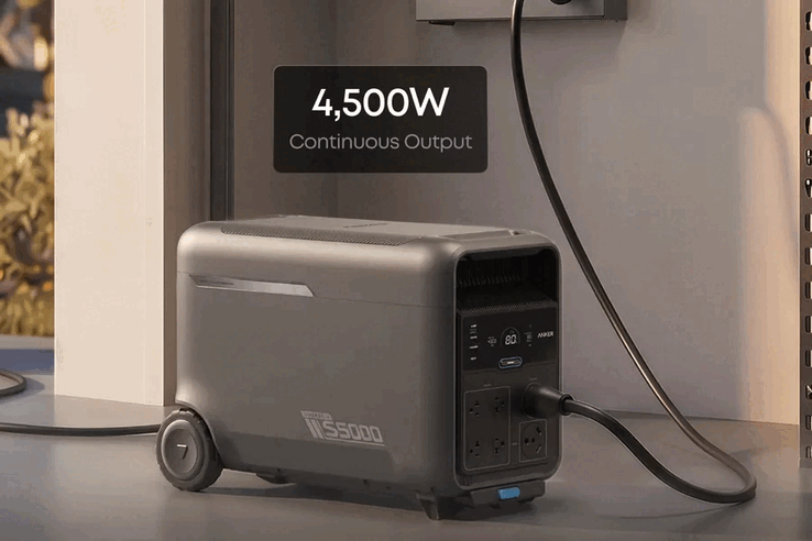 Urządzenie zapewnia 4,500W mocy ciągłej, z mocą szczytową do 8,000W