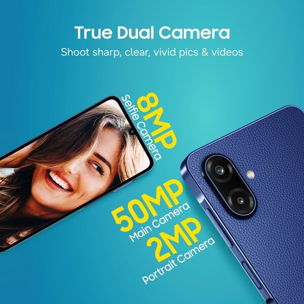 Samsung Galaxy F70e posiada dwie tylne kamery.