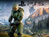 Halo Infinite z logo PS5 (źródło obrazu: Microsoft Gaming, Sony PlayStation z poprawkami)