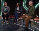 Phil Spencer (po lewej), Sarah Bond (w środku) i Matt Booty (po prawej) w podcaście Xbox. (Źródło obrazu: Xbox na YouTube)