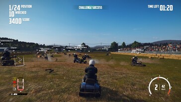 Na zdjęciu: zrzut ekranu z rozgrywki w grze „Wreckfest”.