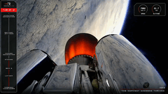 Widok z drugiego stopnia rakiety Electron podczas startu QPS-SAR-12 (źródło zdjęcia: Rocket Lab)