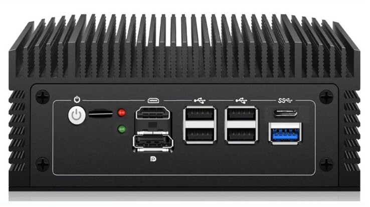 Przód: Zasilanie, gniazdo karty SIM, DisplayPort, HDMI, 4x USB-A 2.0, USB 3.0 typu A, USB 3.0 typu C (źródło: Newsmay)