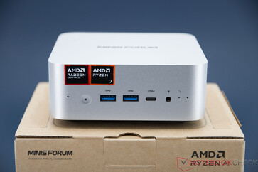 Minisforum AI X1 - Połączenia na panelu przednim