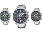 Wizerunek nowych zegarków Casio z serii Edifice ERA-130D na białym tle.