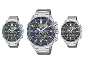 Wizerunek nowych zegarków Casio z serii Edifice ERA-130D na białym tle.