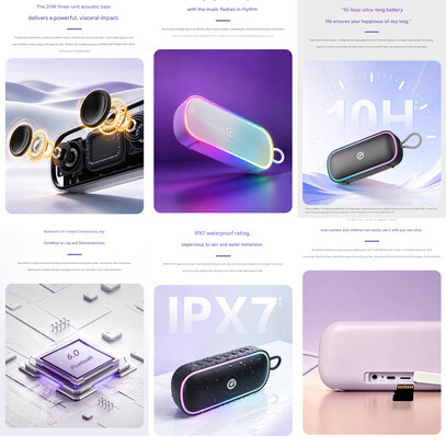 Najważniejsze cechy głośnika Bluetooth Asus A-bean SP101 (tłumaczenie maszynowe)