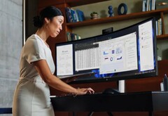 Najnowszy 49-calowy monitor HP jest wyposażony w wysuwaną kamerę internetową (źródło obrazu: HP)