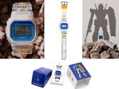 Casio DW-5600 o tematyce Gundam łączy przezroczystą konstrukcję z kolorami inspirowanymi RX-78-2 i specjalnym opakowaniem.