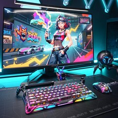 Gravastar Mercury V75 Pro Neon Graffiti Edition może pochwalić się ramą szkieletową wykonaną w całości ze stopu aluminium (źródło zdjęcia: Gravastar)