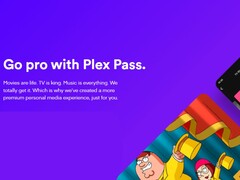 Grafika promocyjna używana do promowania Plex Pass na miejscu