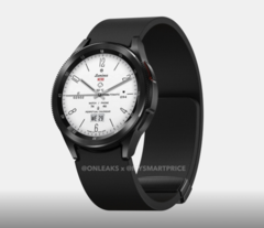 Wyciekł render zegarka Galaxy Watch6 Classic. (Źródło: Steve Hemmerstoffer i MySmartPrice)